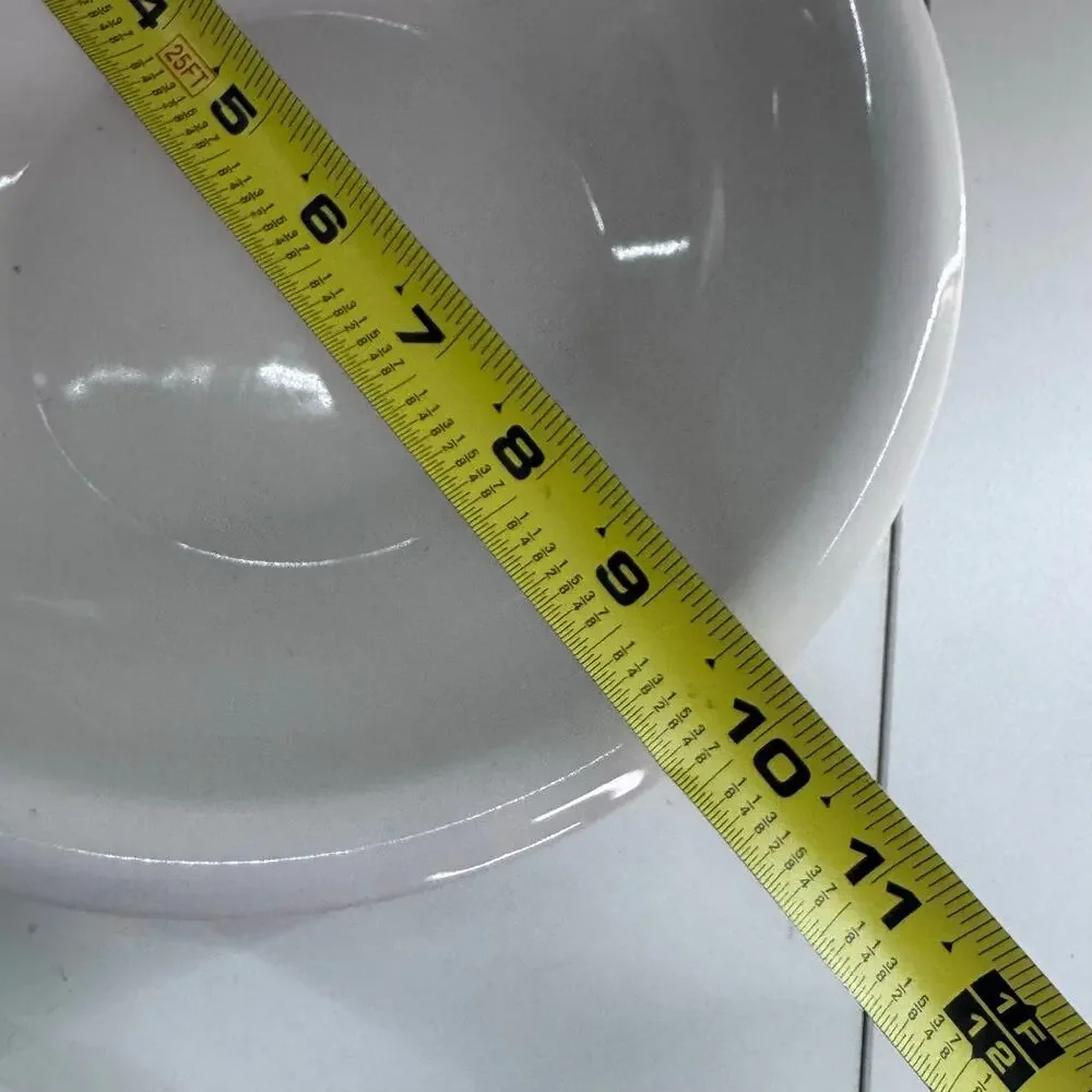 Vintage Pier 1 Imports White Nesting Mixing Bowls (4) Discontinued